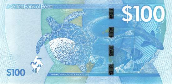 Belize 100 Dollar p78 2025